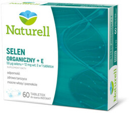 Naturell Selen Organiczny z Wit.E 60 Tabletek Instant