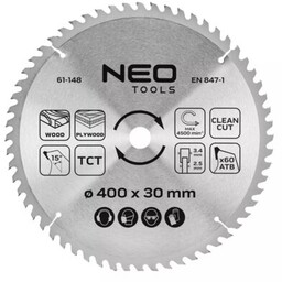 NEO TOOLS Tarcza do cięcia 61-148 400 mm