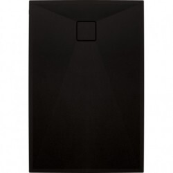 DEANTE Brodzik granitowy prostokątny 100x80x3,6cm CORREO czarny KQR_N46B