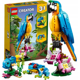 LEGO CREATOR 31136 EGZOTYCZNA PAPUGA 3W1 ŻABA RYBA