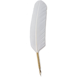 Pióro do kaligrafii ze stalówką Białe