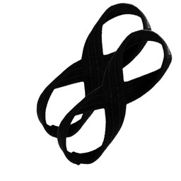 GymBeam Pasy do podnoszenia ciężarów Figure 8 Black