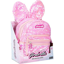 Girabrilla Bunny Backpack Pink, Różowy Królik Plecak