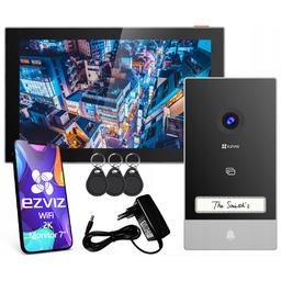 Wideodomofon WiFi HP7 Ezviz 2-żyłowy Furtka Brama Czytnik