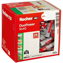 fischer DuoPower 8 x 40, KOŁEK uniwersalna, wysokowydajna