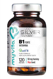 MyVita Silver, Witamina B1 Forte, 120 kapsułek