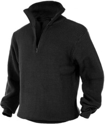 Mil-Tec Sweter Troyer Czarny - 50