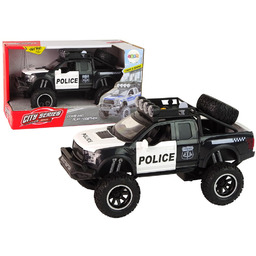 POLICJA SAMOCHÓD TERENOWY CZARNY DŹWIĘK ŚWIATŁA