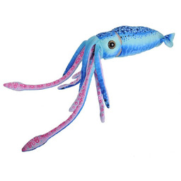 Maskotka dla dzieci kałamarnica niebieska 30 cm WR