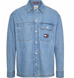 Tommy hilfiger męska koszula jeansowa overshirt l