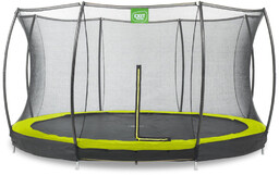 Trampolina naziemna Silhouette ø366cm z siatką zabezpieczającą zielona