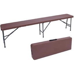 Edinos Brązowa składana w walizkę ławka cateringowa P7-H03