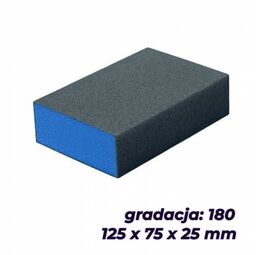 BLUE DOLPHIN KOSTKA ŚCIERNA 125x75x25MM GR 180