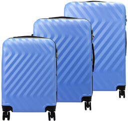 Pierre Cardin zestaw podróżny trzech walizek twarde ABS