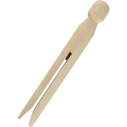 Rayher 6400500 drewniane spinacze do bielizny z okrągłą