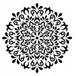 Szablon malarski Tynkarski Mandala 92 cm Beton architektoniczny