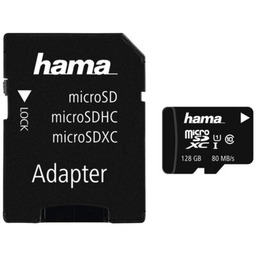 HAMA Karta pamięci microSDXC 128GB + Adapter