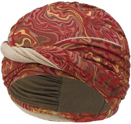 Turban Energetic Flowers by Christine Headwear, czerwony, One