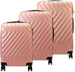 Pierre Cardin zestaw podróżny trzech walizek twarde ABS