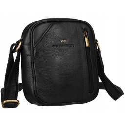 Miejska listonoszka męska skórzana na długim pasku PETERSON