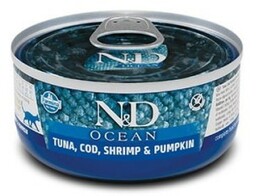 FARMINA N&D Cat Ocean Tuna, Cod, Shrimp, Pumpkin