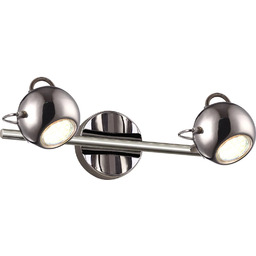 Lumes Chromowany podwójny kinkiet punktowy - 2X S985