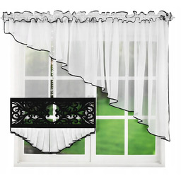 Firana Gotowa Panel Ażurowy Woal Firany Panele