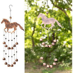 Dawhud Direct 24-inch H Galloping Horse Wind Chimes