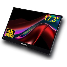 Verbatim Przenośny ekran dotykowy 4K, mobilny ekran 17,3",