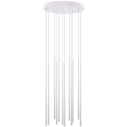 Lampa wisząca metalowa biała 12-punktowa AZ3421 z serii