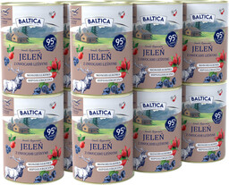 BALTICA karma mokra jeleń z owocami leśnymi 12x400g
