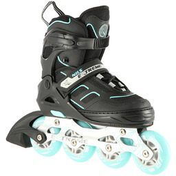 NILS Extreme, Łyżworolki regulowane, NA14174 A czarno-miętowe, rozmia