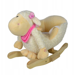 Interaktywna Pluszowa Owieczka Fotel Bujany Owca Na Biegunach