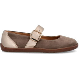 Skórzane baleriny barefoot - TYMOTEO 2171 BRĄZOWE