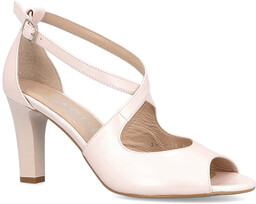 Taneczne sandałki ślub - KOTYL 4325 RÓŻOWO PERŁOWE