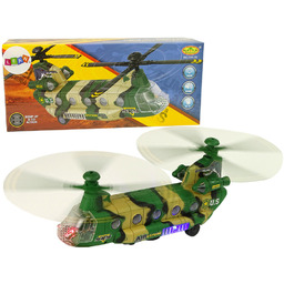 POTĘŻNY HELIKOPTER WOJSKOWY Z OLBRZYMIMI SKRZYDŁAMI