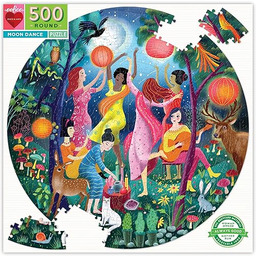 eeBoo - Okrągłe puzzle 500 sztuk Moon Dance
