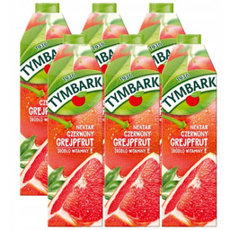 Tymbark Nektar czerwony grejpfrut 1 l x 6
