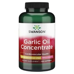 SWANSON Garlic Oil Olej czosnkowy 1500mg, 500 kapsułek