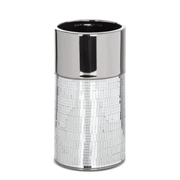 Eurofirany Wazon dekoracyjny 14x30 Mirona 08 srebrny