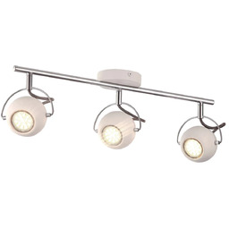 Lumes Biała potrójna lampa sufitowa z reflektorami -