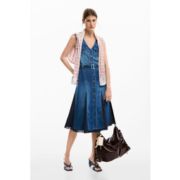 Desigual Sukienka midi z denimu