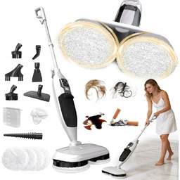 Mop Parowy Myjka Parowa 2W1 Obrotowy 1300W