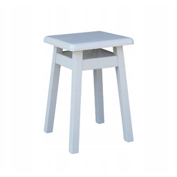 Taboret Kuchenny Drewniany Prosty Jasny Popiel