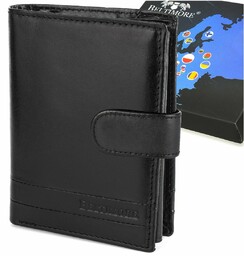 Portfel skórzany męski włoska skóra naturalna licowa premium