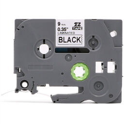 Taśma Brother TZe-325 9mm x 8m czarna biały