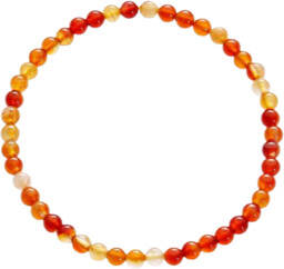 Bransoletka z kamieni - Karneol (kulka 4 mm)