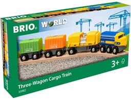 BRIO Pociąg Trzywagonowy towarowy 33982