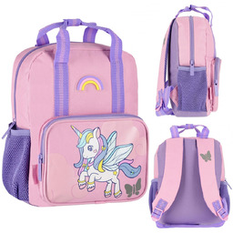 Unicorn plecak przedszkolny dla dziewczynki, różowy 26x23x9cm