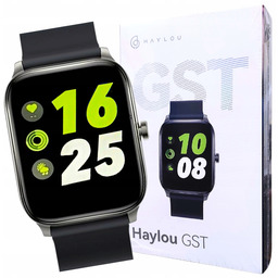 Smartwatch Haylou Gst czarny SpO2 Pulsoksymetr